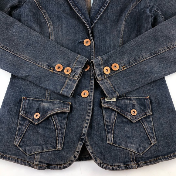 Levi’s Signature Denim Jean Jacket Cooper Buttons Size Small - Picture 7 of 9